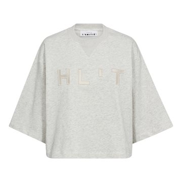 Haute L ' Amitié - HLT SS Logo Sweat - Pearl Melange